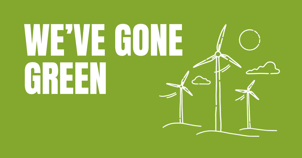 The GFB we've gone green. Wind and solar illustration.