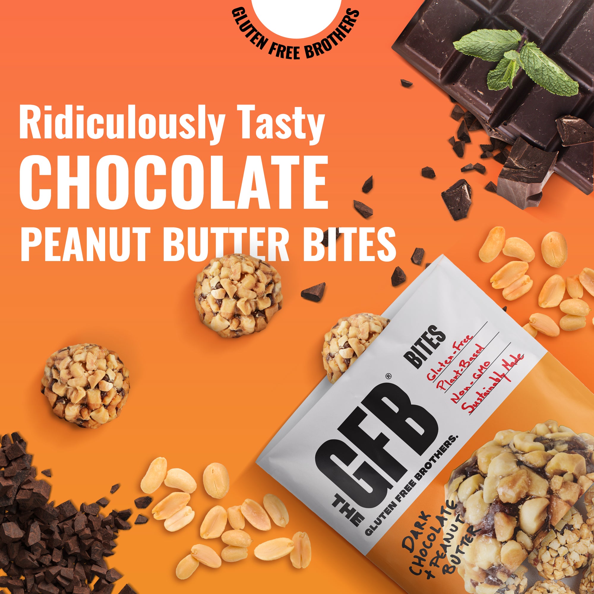 Dark Chocolate Peanut Butter Bites – The GFB