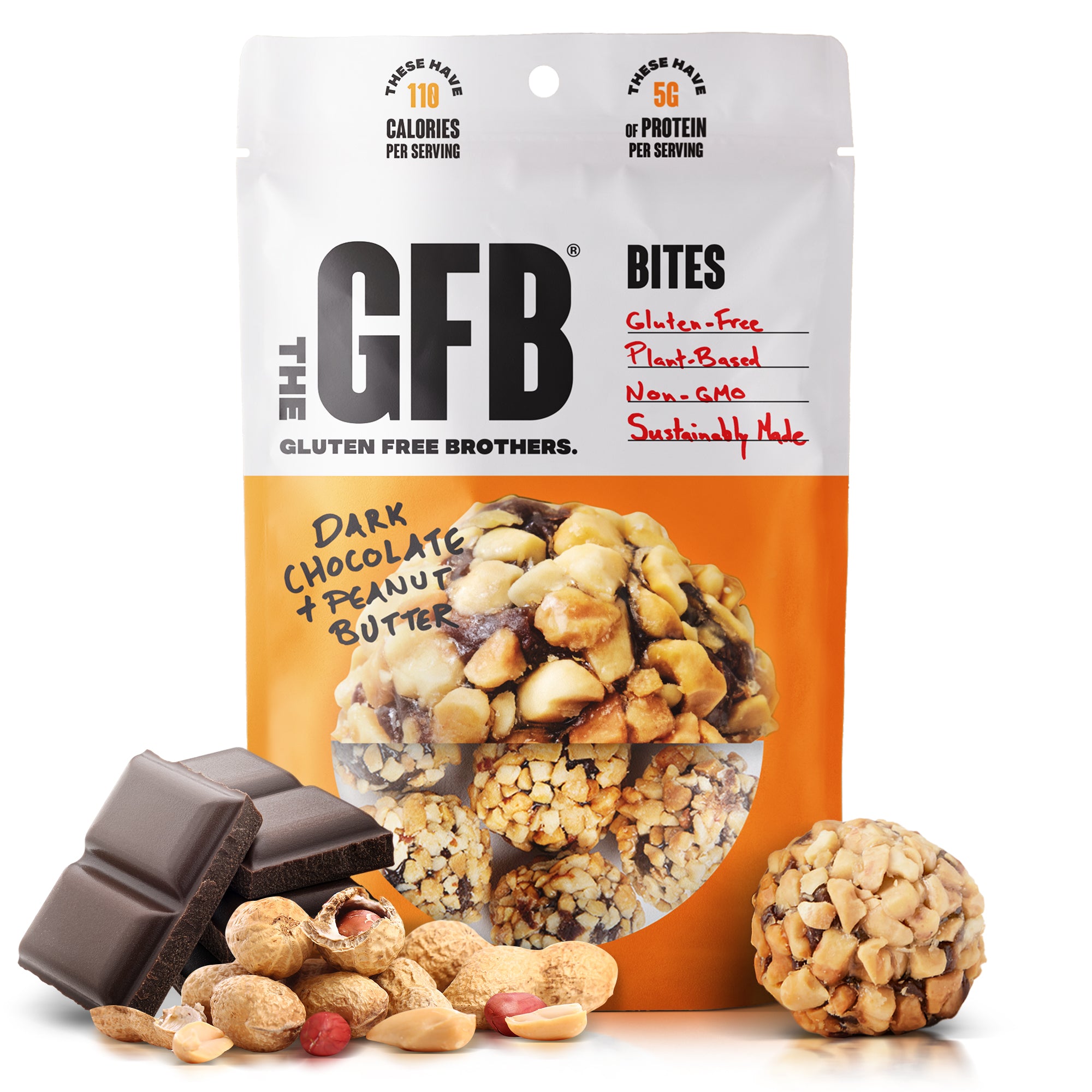 Dark Chocolate Peanut Butter Bites – The GFB